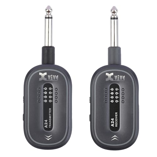 Xvive エックスバイブ A24 Guitar Wireless System XV-A24 Grey ギター用ワイヤレスシステム グレイの外観・全体像 画像