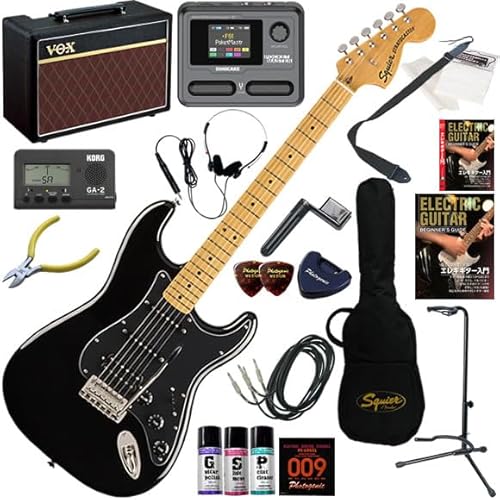 【セット品】Squier エレキギター初心者入門 Pathfinder10とマルチエフェクターが入ってる完璧21点セット Classic Vibe '70s Stratocaster HSS/BLK(ブラック)の外観・全体像 画像
