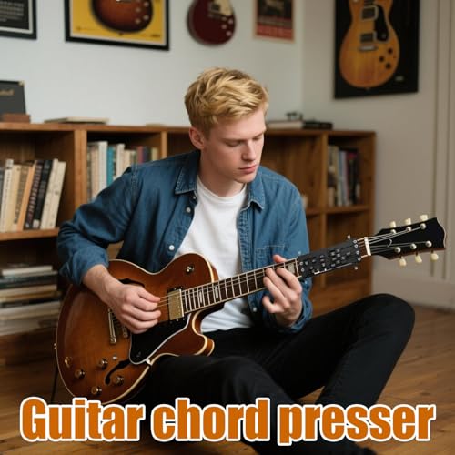 ギターコードトレーナー - ポータブルギター練習ツール、強化演奏練習用アコースティック初心者ツール、初心者、プロフェッショナル、ティーン、若者、友人、家族の集まり 5.12x2.36インチの詳細・まとめ 画像