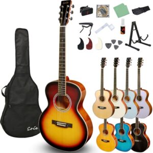 Eris. Aproa アコースティックギター 弾きやすい628mmスケール エリス アプロア (初心者12点セット, グロス/ヴィンテージサンバースト) 1