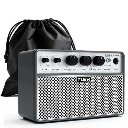Yuer BA-10Pro 10W アコースティックギターアンプ、ポータブルボーカル&ギターアンプ デジタルディレイ/リバーブエフェクトヘッドフォンジャック/OTGワイヤレス小型ギターアンプ 録音、練習、旅行用 キャリーバッグ付きの外観・全体像 画像