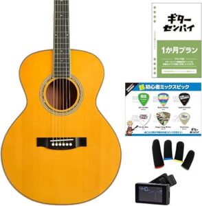 Eris. Aproa アコースティックギター 弾きやすい628mmスケール エリス アプロア (超初心者セット／動画サポート付き, グロス/ヴィンテージナチュラル) 1