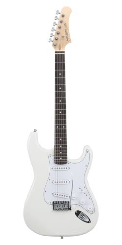 Photogenic フォトジェニック エレキギター STタイプ ホワイト ST-180/WH [ソフトケース/シールド/調整用レンチ付属]の外観・全体像 画像