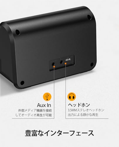 LEKATO ギターアンプ 小型 10W ミニアンプ エレキギターアンプ ヘッドホン Bluetooth クリーン/オーバード AUX IN 2つサウンドチャンネル オレンジの特徴・詳細 画像