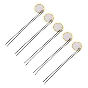 uxcell 圧電ブザー 5個セット 圧電サウンダ 18mm 汎用ブザー 厚さ0.33 mm セラミックブザー セラミックディスク 電子機器 アラーム・センサー用 1