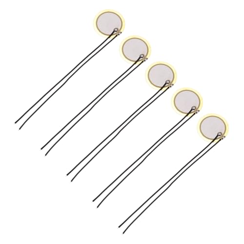 uxcell 圧電ブザー 5個セット 圧電サウンダ 18mm 汎用ブザー 厚さ0.33 mm セラミックブザー セラミックディスク 電子機器 アラーム・センサー用の外観・全体像 画像