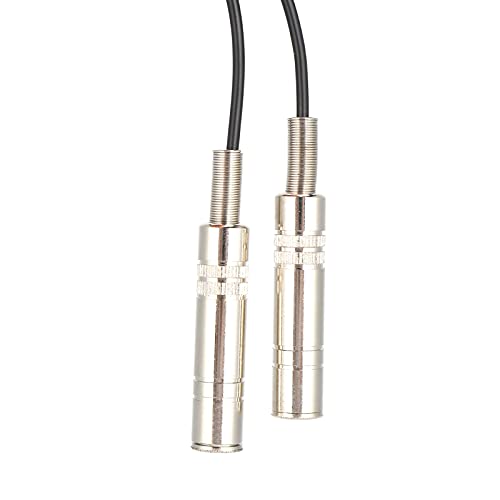 6.35 mmオスからダブル6.35 mmメスオーディオYスプリッターケーブル、ギターアンプ・ヘッドフォン・AVレシーバー用の金メッキコネクター付きシールドステレオインストゥルメントアダプター (20cm / 7.87インチ)の詳細・まとめ 画像