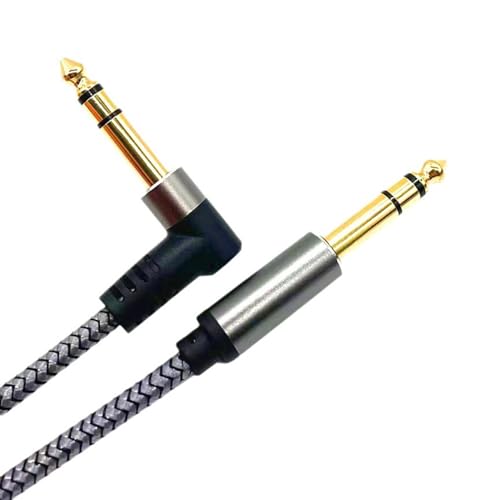 ギターケーブル、1m / 2m 6.35mm to 6.35mm TRS ステレオケーブル スタジオモニター用 電子キーボードミキサー 楽器ケーブルの特徴・詳細 画像