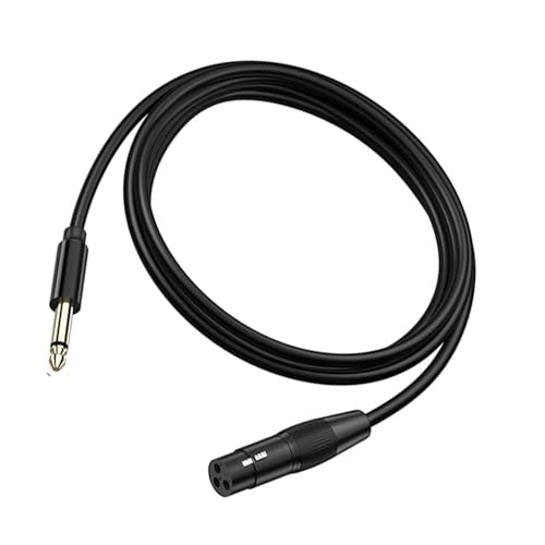 3ピン オス - 6.35mm ケーブル バランス 6.35mm オス - 3ピン メス ステレオ ギター ヘッドフォン マイク コネクタ用の特徴・詳細 画像
