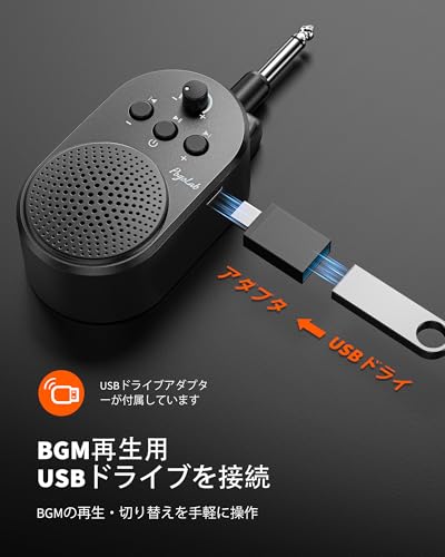 POGOLAB エレキギター アンプ 小型 ミニアンプ ギター Bluetooth 充電式 超軽量85g USB伴奏再生対応 230°角度調整可能 エレキギター/ベース/キーボード/EWI対応の詳細・まとめ 画像