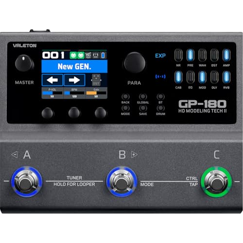 Valeton GP-180 マルチエフェクトプロセッサー マルチエフェクターの外観・全体像 画像