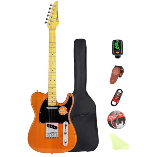 Bullfighter エレキギター TLテレキャスター大人 初心者セット ロック プロ パフォーマンス エレキギター セット TLタイプ SSピックアップ (Wood)の外観・全体像 画像