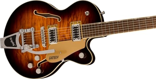 GRETSCH グレッチ セミアコ G5655T-QM Electromatic® Center Block Jr. Single-Cut Quilted Maple with Bigsby®, Sweet Tea ソフトケース付きの特徴・詳細 画像