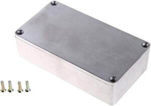 TVETE エフェクターケース ジャンクションボックス アルミボックス 無塗装 エフェクターケース エフェクター自作 ケース 金属ケース 自作 1590B 112×60×31mm 1
