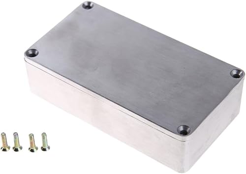 TVETE エフェクターケース ジャンクションボックス アルミボックス 無塗装 エフェクターケース エフェクター自作 ケース 金属ケース 自作 1590B 112×60×31mmの外観・全体像 画像