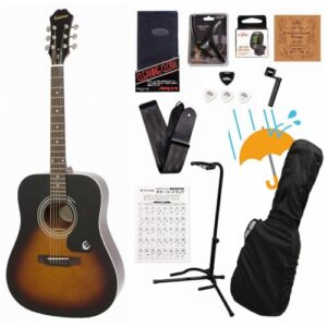 Epiphone/Songmaker DR-100 Vintage Sunburst エピフォン フォークギター アコギ 入門 初心者 DR100アコギ入門豪華12点初心者セットR 1