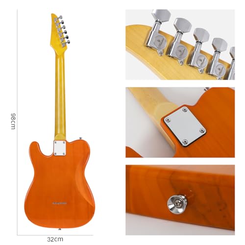 Bullfighter エレキギター TLテレキャスター大人 初心者セット ロック プロ パフォーマンス エレキギター セット TLタイプ SSピックアップ (Wood)の特徴・詳細 画像