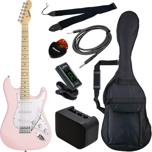 SELDER セルダー エレキギター STタイプ サクラ楽器オリジナル ST-16M/LPK 初心者入門ベーシックセットの外観・全体像 画像