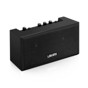ギター 小型 ミニアンプ エレクトリックギターアンプ クリーンオーバードライブエフェクト付き 5W ミニベース Bluetooth 毎日の練習用 ポータブル（ブラック） 1