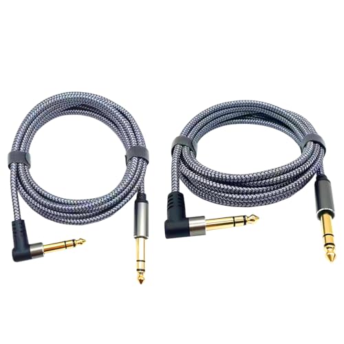 ギターケーブル、1m / 2m 6.35mm to 6.35mm TRS ステレオケーブル スタジオモニター用 電子キーボードミキサー 楽器ケーブルの詳細・まとめ 画像