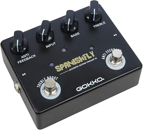 GOKKO AUDIO アコースティック ギター プリアンプ D.I.ボックス エフェクター SPANISHFLY GK-32の外観・全体像 画像