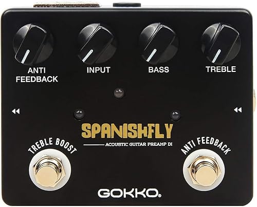GOKKO AUDIO アコースティック ギター プリアンプ D.I.ボックス エフェクター SPANISHFLY GK-32の特徴・詳細 画像