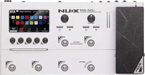 NUX/MG-50Li Modeler & Profiler Cloud White NU-X ニューエックス マルチエフェクターの外観・全体像 画像