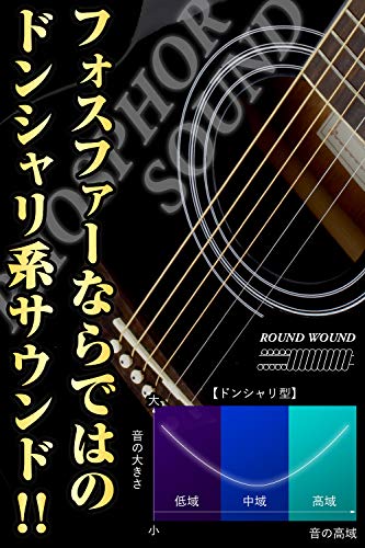 Phoenix アコースティック ギター 弦 フォスファーブロンズ PHOSPHOR_BRONZE Warm Bright Tone 3set 透明感ある音 ドンシャリ感 ポールエンド色分け/お手入れクロス&ピック 付き (ライト/Light)の特徴・詳細 画像