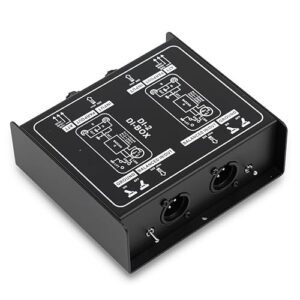 WQNBパッシブオーディオアイソレーターギターアイソレーター DI ボックス DI BOX インピーダンスコンバーターエフェクトペダルオーディオノイズリダクションギター用ベース用ライブ用レコーディング用スタジオ用音楽制作ノイズ除去インピーダンス変換音質向上信号安定演奏現場に適しオーディオ機器ノイズ低減 (2番道路) 1