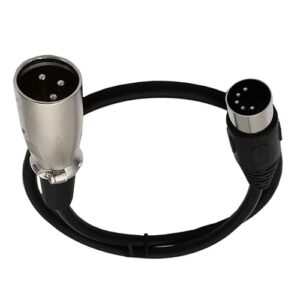 DIN 5Pin オス - 3Pin メス/オス 5Pin 延長ケーブル大型 5P ケーブル 5P - 3Pin アダプタ楽器音響機器用 1