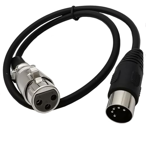 DIN 5Pin オス - 3Pin メス/オス 5Pin 延長ケーブル大型 5P ケーブル 5P - 3Pin アダプタ楽器音響機器用の特徴・詳細 画像