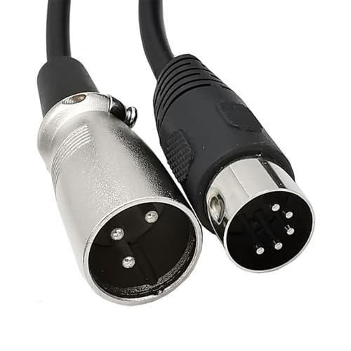 DIN 5Pin オス - 3Pin メス/オス 5Pin 延長ケーブル大型 5P ケーブル 5P - 3Pin アダプタ楽器音響機器用の特徴・詳細 画像