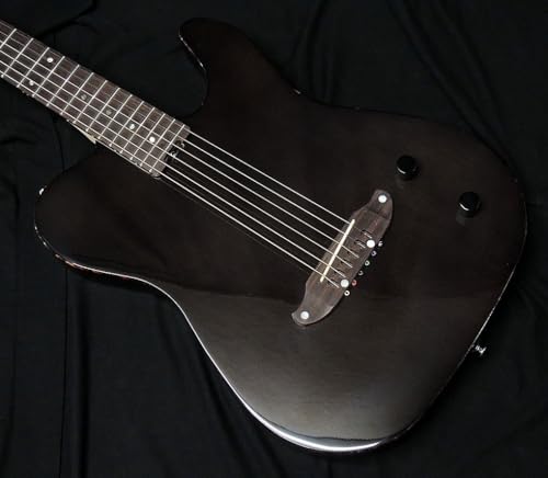 SCHECTER OL-FL-2 STBK シェクター 薄胴 アコースティックギター エレアコ テレキャスターシェイプ グロス シースルー ブラック パッシブ仕様の詳細・まとめ 画像